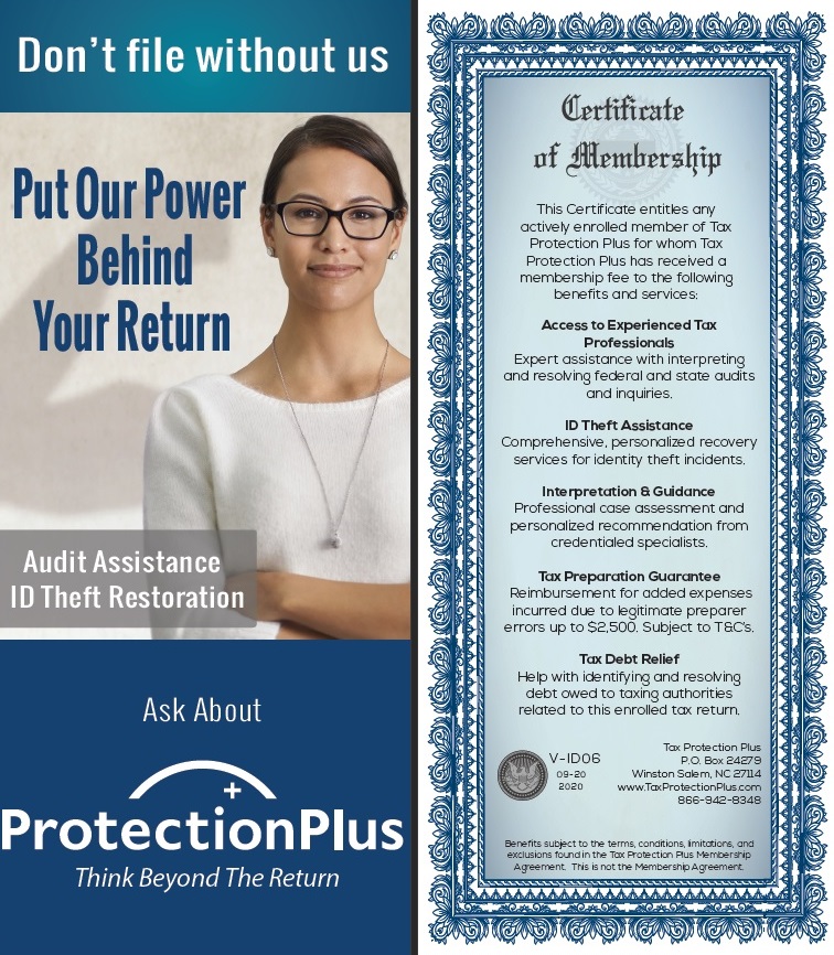 image of protection plus pamphlet